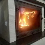 Chalet παραδοσιακό σπίτι με τζάκι Volos