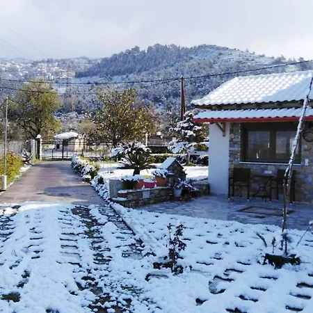 παραδοσιακό σπίτι με τζάκι